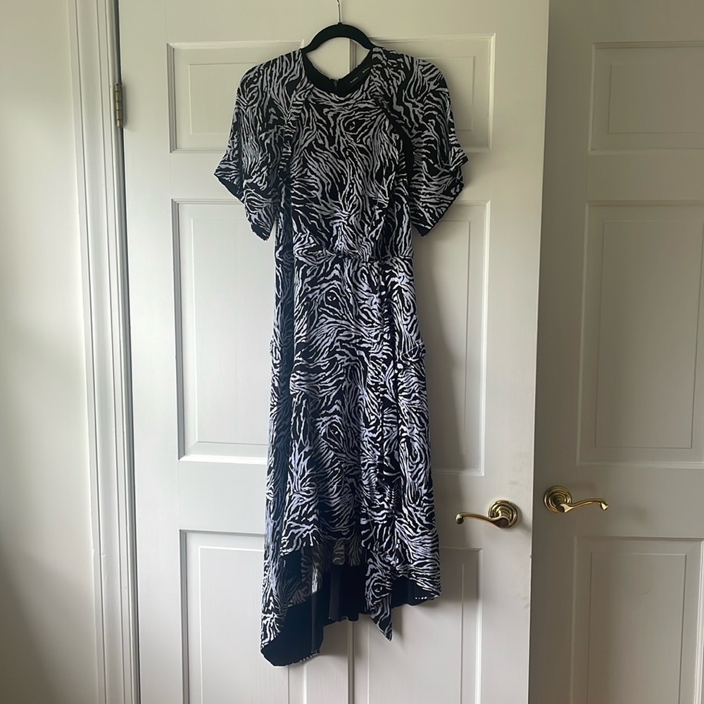 Proenza Schouler lilac zebra print dress - midi - size 6